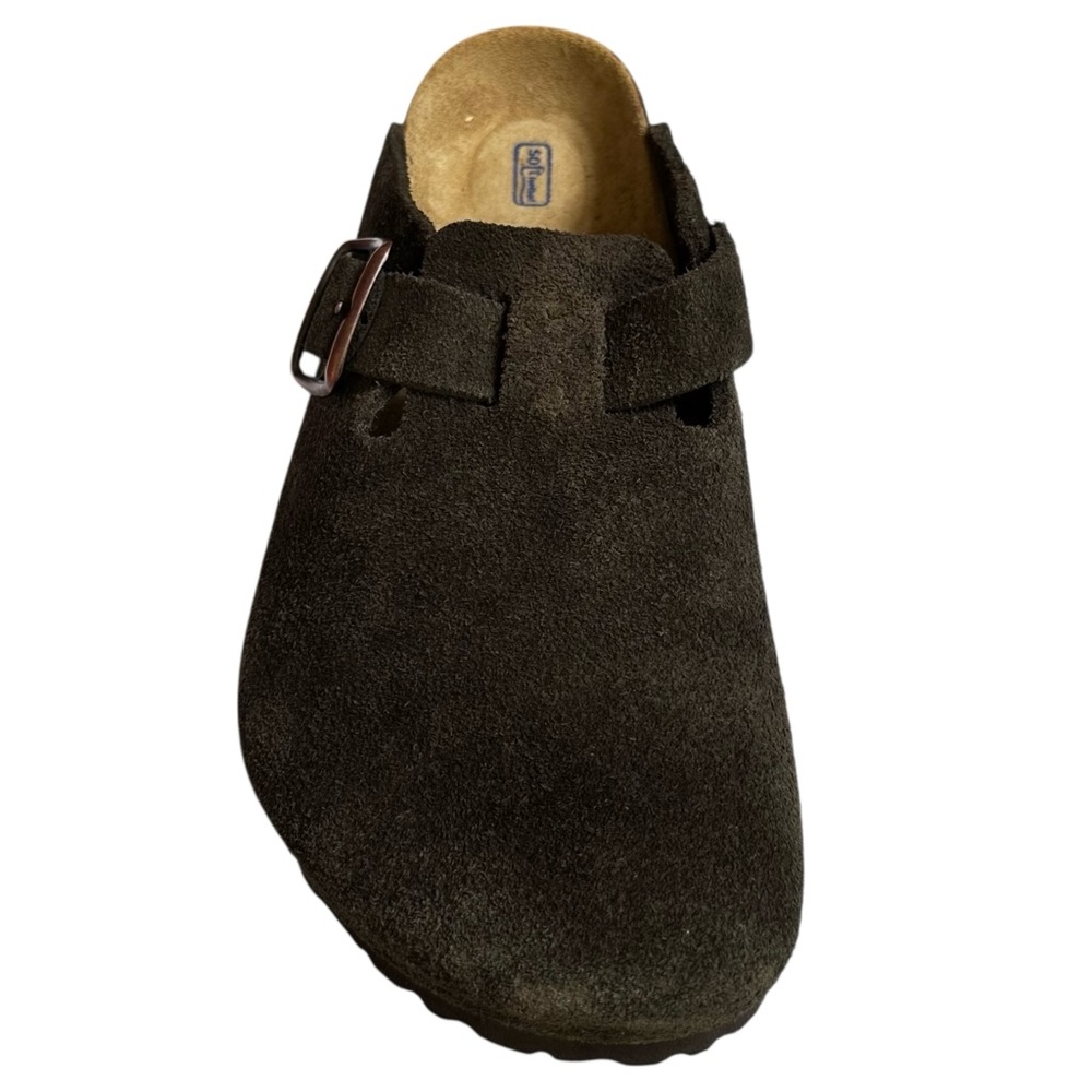 BIRKENSTOCK Boston Mocha Suede Leather Clogs EU 38 US 7 to 7 1/2 Regular Fit - Picture 2 of 16